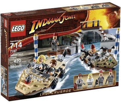 LEGO Indiana Jones 7197 Venice Canal Chase Retired Complete Set/The Last Crusade