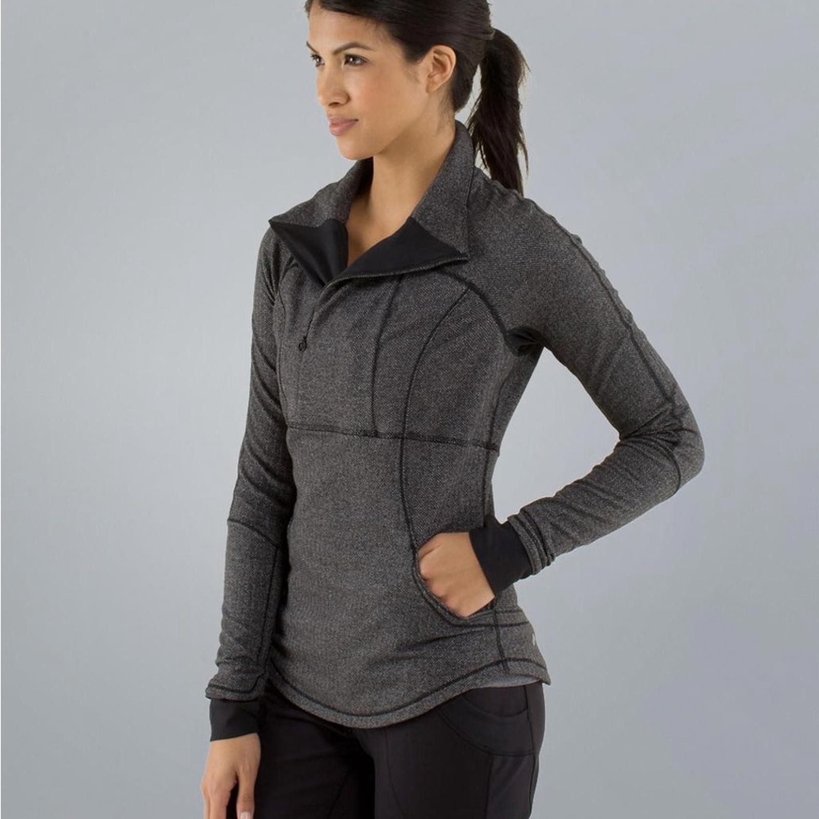 LULULEMON Base Runner ½ Zip Pullover Heathered He… - image 2