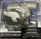 Jordan Addison Signed Vikings Salute to Service Speed Mini Helmet Fanatics COA