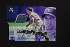 Todd Helton 2001 EX Wall Of Fame Memorabilia Relic Swatch Rockies