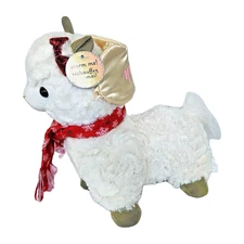 Warmies Pearl the White Spa Llama 'Warm Me' Sensory Microwavable Holiday Plush