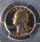 1976-S Washington Quarter 25C Bicentennial Silver Proof PCGS PR69DCAM