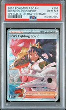 Pokemon Iris's Fighting Spirit Ascended Heroes #292 PSA 10 292/217 SIR 2026 Mint