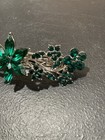 Faship Green Crystal Floral Barrette Gorgeous — photo 4