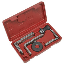 Image of Sealey Fuel Tank Sender Spanner Set 9 Pcs 24mm Hex Drive Ø85mm To Ø170mm VS6421