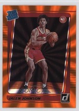 2021-22 Panini Donruss Rated Rookie Holo Orange Laser Jalen Johnson #231 0dv5