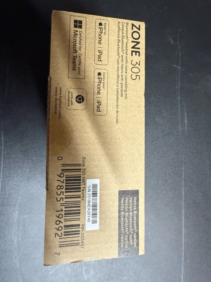 Logitech Zone 305 Wireless Bluetooth Headset with Noise-Canceling Microphone - Image 2 of 4