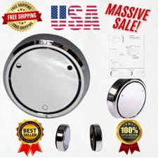 Universal Deep Soak Bathtub Overflow Cover - Polished Chrome Luxury Experience