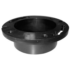 7 In. O.D. Plumbfit ABS Water Closet Toilet Flange Less Knockout, Fits over 4