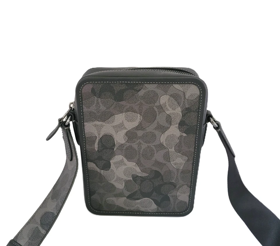 Bandolera Coach CAO74 Sullivan Signature Camuflada Bolso Mensajero Gris Multi Foto 4 de 4