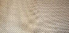 Needlepoint Canvas Off White Cut From Zweigart Orange Line 20"x14" 12Count Mesh