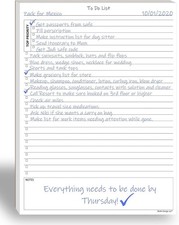 TO DO List Planner Notepad, 60 Page Planning Pad. Undated ToDo Checklist w/Pr...