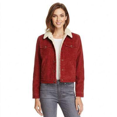 Womens Natalia Dyer ST Nancy Wheeler Red Jacket For Ladies Casual Jacket Outfit