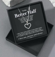 Fashion Heart Shaped Artificial Zircon Pendant Necklace As Gift, Stainless Steel