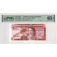 [#802136] Gibraltar, 1 Pound, 1975-11-20, UNC