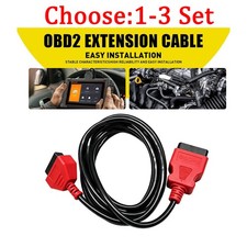 10ft Obd2 Extension Cable 16 Pin Male To Female Adapter Diagnostic Extender 1-3x