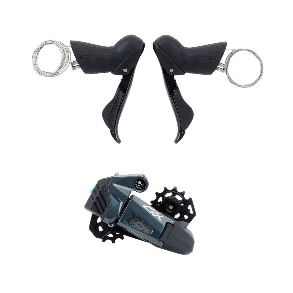 WHEELTOP EDS GeX rim brake wireless electronic groupset — carbon fiber rim brake shift levers and rear derailleur