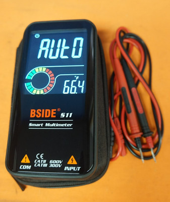 BSIDE S11 Smart Multimeter Rechargeable Digital Tester W/Leads & Case