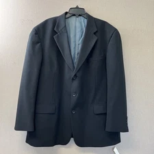 Alfani Classic Fit Black Three Button Sportcoat Blazer Sz 48R D0924301