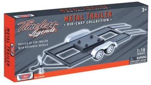 Remorque plateau porte-auto Motormax 1/43 Motormax Neuf Boite d'origine
