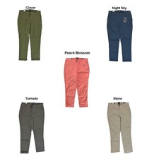 Gap Women's Twill Relaxed Fit Cropped Girlfriend Pants w/ Pockets