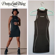 PRETTY LITTLE THINGS Size S Athletic Dress Compression Mini Athleisure Black