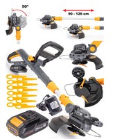 Rasentrimmer 20V 2Ah Mit Akku Motorsense Freischneider Elektro Kantenschneider
