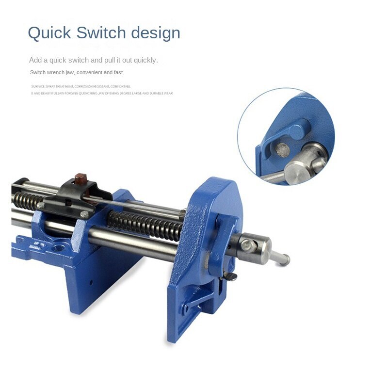 7 inch Woodworking Bench Vise Lathe Carpenter'S Clamp Quick Clamp Vise，