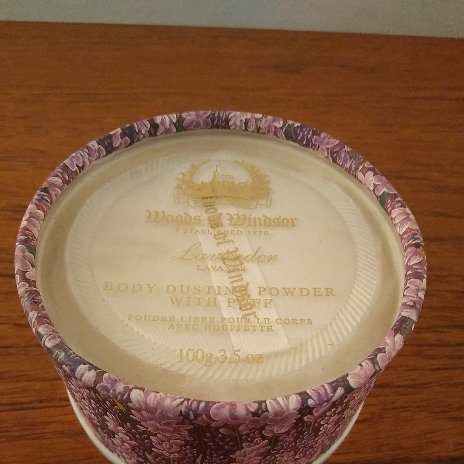 Vintage Woods of Windsor Lavender Dusting Powder Talc 100g