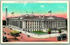 US Treasury Building Washington DC 1926 WB Postcard H13