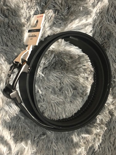 NEU! Goodfellow & Co Herrengürtel schwarz Big & Tall 38 mm Passform - Größe 4XL - Bild 1 von 7