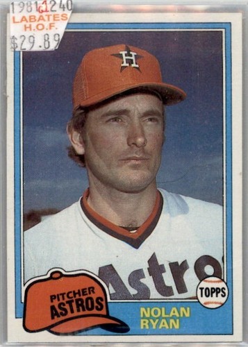 Nolan Ryan Buy 1-50% off 2nd 1981-88 Houston Astros California Angels Tx Rangers - Picture 59 of 124