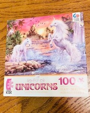 Ceaco Unicorn The Castle Puzzle for Kids Girls Gifting , 100 pieces 15x11