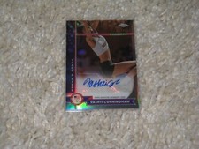 2024 Topps Chrome US Olympic Vashti Cunningham Refractor /169 Auto Olympics (B)