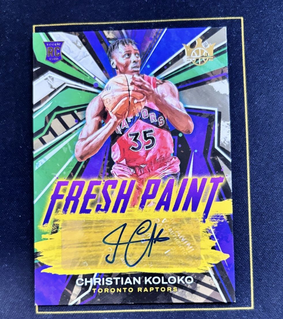 2022-23 Panini Court Kings Christian Koloko Rookie Fresh Paint Auto /199 #FP-CKT
