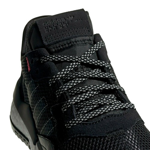 Adidas Women Originals NITE JOGGER SHOES Colour: Core Black / Shock Red / Silver - Imagen 9 de 13