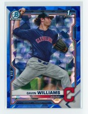2021 Bowman Chrome Draft Sapphire Gavin Williams - BDC-93 (F)