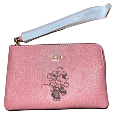 CoachxDisney　ミニーマウス　コーチ　キスロック　リストレット　ピンク CoachxDisney ミニーマウス コーチ キスロック リストレット ピンク