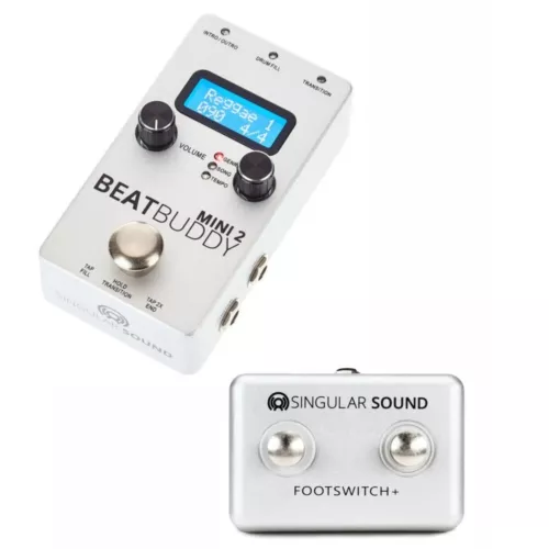 SINGULAR SOUND BEATBUDDY MINI 2 BUNDLE Drum and Footswitch+ Floor Pedal System