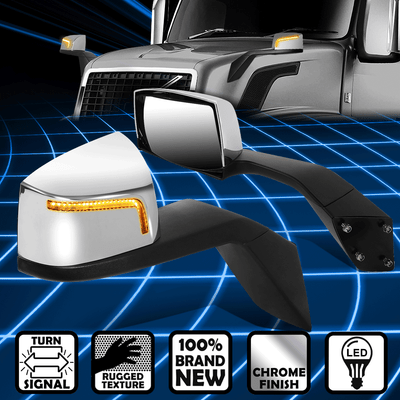 Driver side WITH install kit 100W Halogen Larson Electronics 1015P9I6B9G -Black 6 inch 1998 Volvo VN770-POST Post mount spotlight