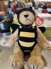 TY Beanie Baby Beezee Bee the Bear Attic Treasure Collection bumblebee 8"