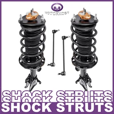 Front Struts w/ Coil Spring & Sway Bar Links for 2009-15 Honda Pilot EX LX 3.5L