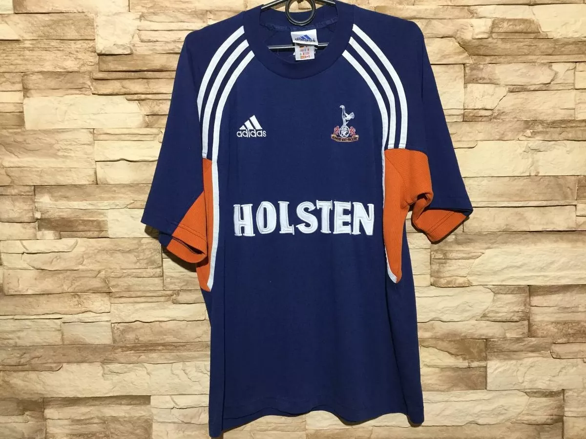 TOTTENHAM HOTSPUR 1999 2001 training football Adidas cotton shirt Sz S
