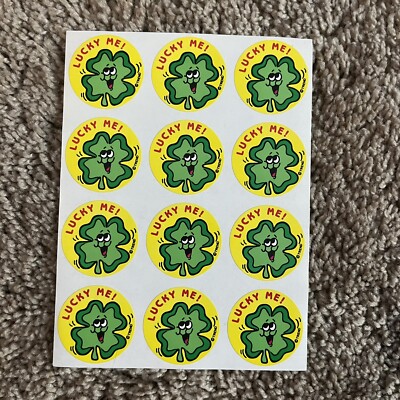 Scratch & Sniff Sticker Sheet LUCKY ME Trend Irish Clover St. Patrick s Day