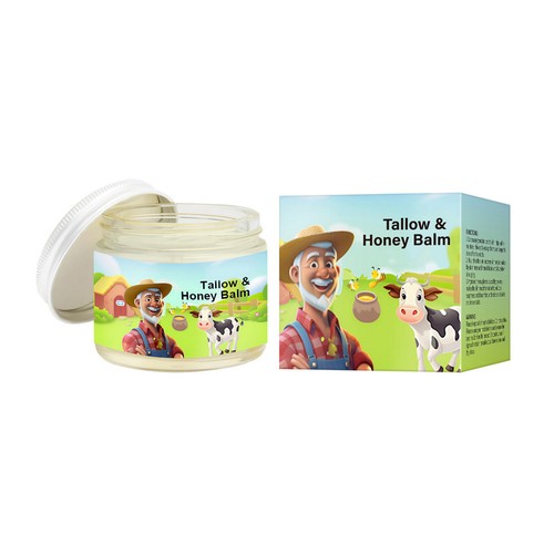 Tallow and Honey Balm for Skin Care, Grass-Fed Beef Tallow & Raw Wild Honey 60g - Picture 7 of 8