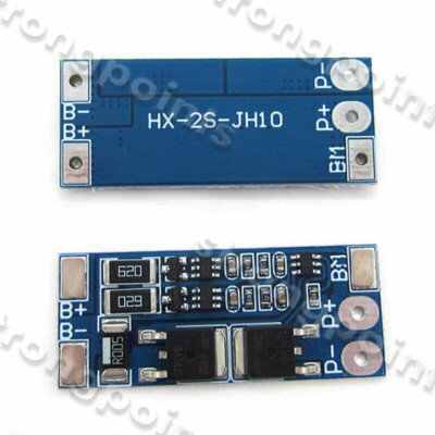 2S 8A 8.4V Balanced Charge & Discharge LiPo Battery BMS PCB Board