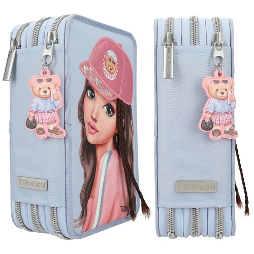 Federmäppchen 3 fach TOPModel Federtasche Federmappe mit Applikation TEAM TEDDY - Bild 4 von 8