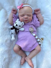18" Newborn Reborn Baby Dolls Cloth Body Adorable Toy Lifelike Realistic Toddler