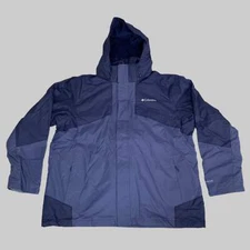 COLUMBIA Bugaboo II Fleece Interchange Jacket Men's Sz XXL Navy Blue 1800661477