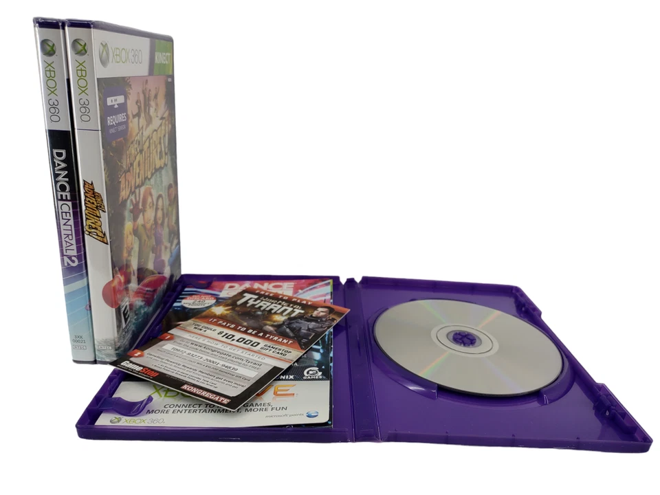 Xbox 360 Kinect Lot Dance Central (used), Dance Central 2 & Adventures (NEW) - Image 4 of 4